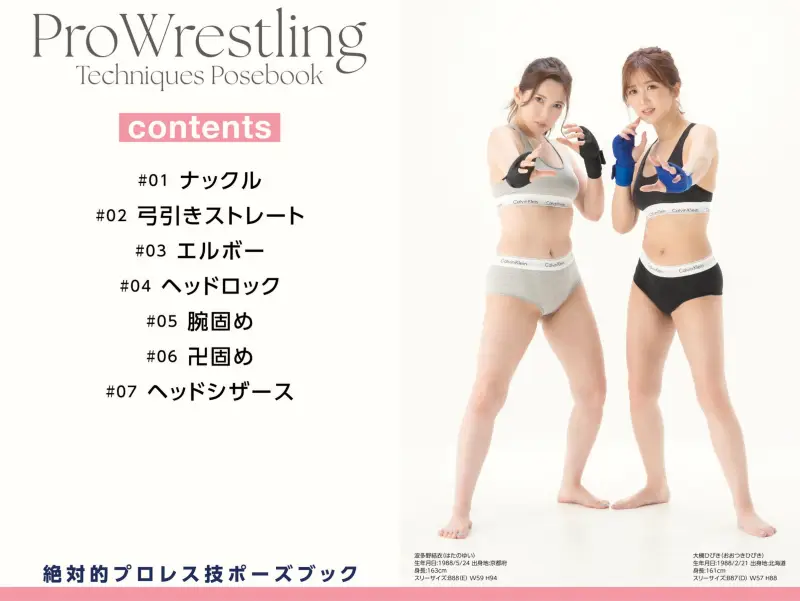 絶対的プロレス技ポーズブック 波多野結衣 大槻ひびき 画像
