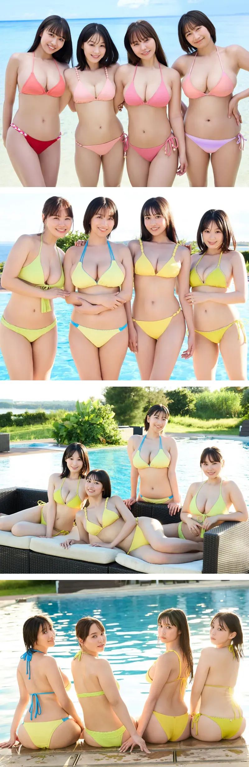 FRIDAYデジタル写真集 本郷柚巴 榎原依那 溝端葵 髙野真央 奇跡のコラボ!